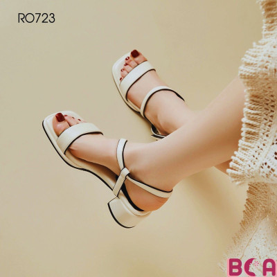 [CÔNG SỞ]  Giày Sandal Công Sở Nữ Hở Mũi Cao 5p RO723 ROSATA tại BCASHOP Thiết Kế Quai Sau Chéo Độc Đáo