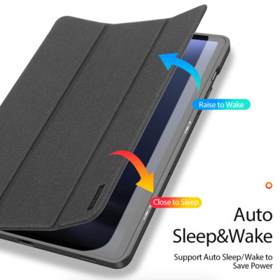 Bao da Dux Ducis Domo dành cho Samsung Galaxy Tab S10 Ultra , Tab S10 Fe Plus , Tab S10 Fe , Tab S10 Plus  có khay đựng bút - Hàng chính hãng