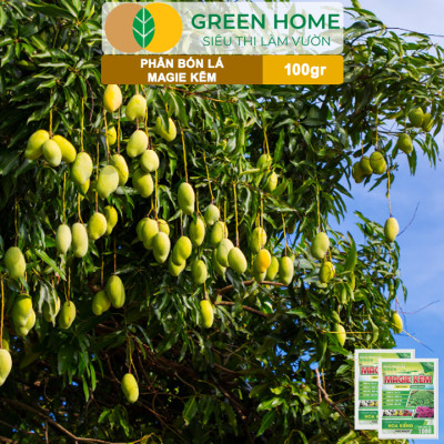 Phân Bón Lá Magie Kẽm, GreenHome, Gói 100GR, Chuyên Dùng Cho Hoa Kiểng