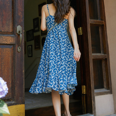 Đầm maxi đuôi cá 2 dây baby trắng, dáng thon gọn dễ mặc, chất voan cotton đẹp, mềm mại | MX059