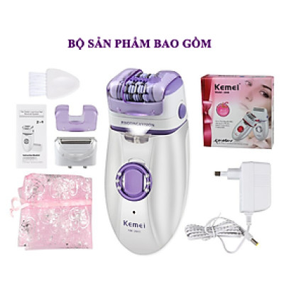Máy tẩy lông tẩy và nhổ lông toàn thân, cạo lông tay chân, tẩy sạch lông vùng bikini sử dụng pin sạc chuyên nghiệp điều chỉnh 2 Đầu Thay Thế