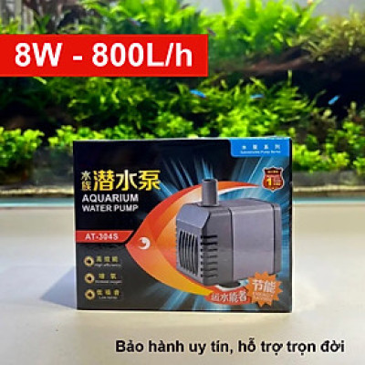 Máy bơm nước Atman AT 304S 8W 800L/Hr cho hồ cá cảnh mini siêu bền, Bảo hành uy tín