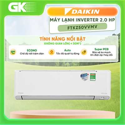 HÀNG CHÍNH HÃNG - Máy lạnh Daikin Inverter 2 HP FTKZ50VVMV - GIAO HCM