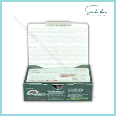 Bao cao su Sagami Xtreme Spearmint - thương hiệu Nhật Bản hương Bạc Hà, kiểu truyền thống - hộp 3 cái