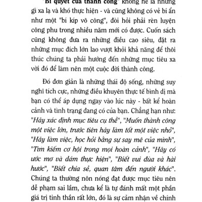 Bí Quyết Của Thành Công (Khổ Lớn) (Tái Bản 2019)