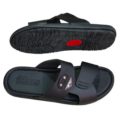 Dép Nam Quai Ngang Da Bò Thật TiTi ĐÔ Cao Cấp DNA2224