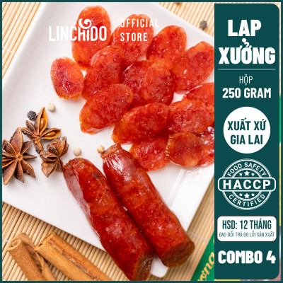 Combo 4 Hộp - Lạp xưởng thơm ngon đặc biệt - Hộp 250 Gram