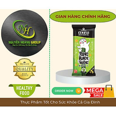 GENKAI - Rong Biển Nướng Cuộn Vị Tự Nhiên 10.8g( 3.6g × 3 Cuộn)