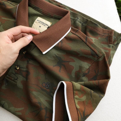 Áo thun polo camo Scotch & Soda