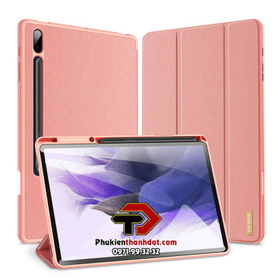 Bao da chống sốc cho SamSung Galaxy Tab S7+ Plus, Tab S7 FE có ngăn đựng bút - Hàng chính hãng