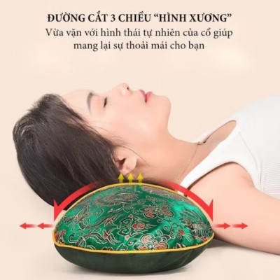 GỐI ĐẦU XÔNG NGÃI CỨU BẤM ĐIỆN CẢI THIỆN SỨC KHỎE GIẤC NGỦ NGON HÀNG CHUẨN CHẤT LƯỢNG 