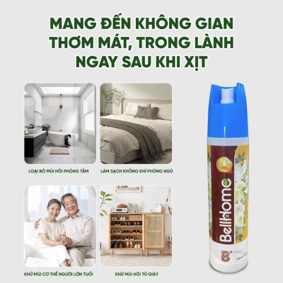 Xịt Thơm Phòng Bell Home Hương Phu Thê Xanh