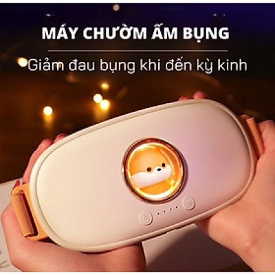 Máy massage chườm ấm bụng .đai massage chườm nóng bụng giảm đau mỏi