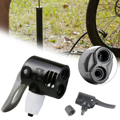 Đầu Bơm Hơi Xe Máy/ Xe Đạp phổ thông/ van nhọn (Schrader/Presta) Đầu Đôi Đa Năng Phụ Kiện (đường kính ống vào 7.3mm) - Mai Lee