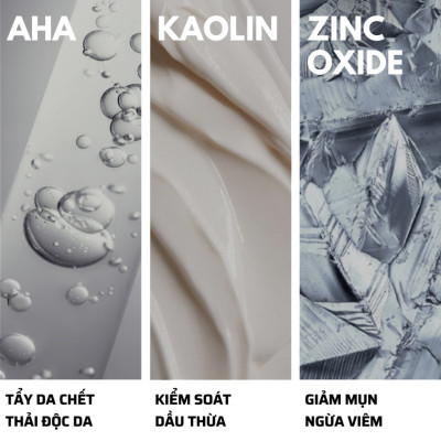 Mặt nạ AHA đất sét xanh Compliment giảm mụn, se khít chân lông 80ml (VẠCH XANH LÁ)