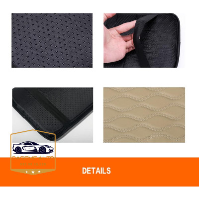 Đệm Tỳ Tay Ô Tô Xe Hơi Cao Su Non Nguyên Khối Bọc Da Nappa Cao Cấp Giúp Chống Mỏi Và Thư Giãn Lái Xe Đường Dài - Hàng Nhập Khẩu