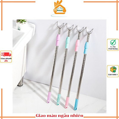 Cây Phơi Quần Áo, Gậy Lấy Đồ, Cây Lấy Quần Áo Trên Cao Rút Gọn- Giao Màu Ngẫu Nhiên