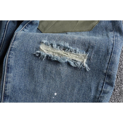 Quần jean bụi rách Retro_chiến thuật_dã ngoại