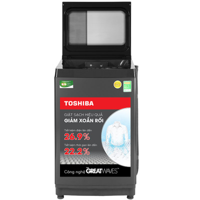 Máy giặt cửa trên Toshiba Inverter 9.0 kg AW-DK1000FV(KK) Model 2020 - Chỉ giao HCM