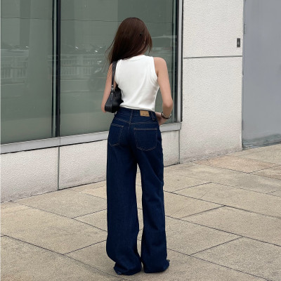 Quần jean ống rộng classic indigo Aaa Jeans