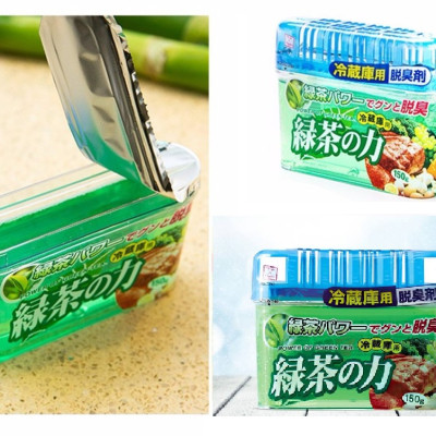 Sáp khử mùi tủ lạnh 150g, khử mùi mạnh mẽ các mùi khó chịu đáng lo ngại với sức mạnh của trà xanh - nội địa Nhật Bản