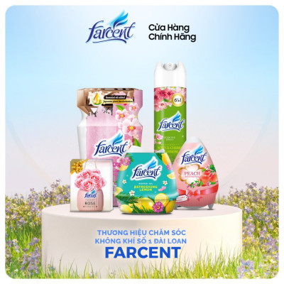  Bình xịt nước hoa thơm phòng Farcent, khử mùi hôi tức thì, thơm lâu 320m