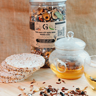 Trà gạo lứt đậu đen thanh nhiệt GUfoods - Tự nhiên, Healthy, Thanh lọc cơ thể, Mát gan, Cải thiện giấc ngủ, Đa dạng hương vị