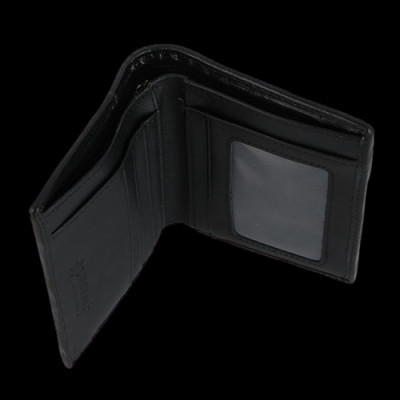 HJ2420-21-22-23 - Ví nam Huy Hoàng da đà điểu da trơn kiểu đứng màu đen, nâu đất, nâu đỏ, vàng bò