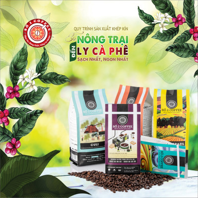 [SỐ 1 COFFEE] Cà Phê Nguyên Chất -  Cà Phê ROBUSTA Hương Socola Nguyên Chất, Loại Cà Phê Rang Xay Pha Máy, Rang Mộc 100% , Ngon Đậm Đà, Đạt Tiêu Chuẩn Xuất Khẩu - Gói 500g