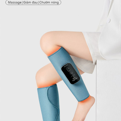 Máy Massage Chân BUMAS M5 - Chườm Nóng Massage Bắp Chân Bằng Khí Nén - Bấm Huyệt Mô Phỏng Bàn Tay Con Người - Hàng Chính Hãng