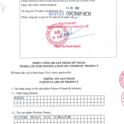 Tinh Dầu Thiên Nhiên Nano Sả Chanh 30ml 