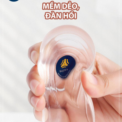 Lót độn đế silicon nguyên khối trong suốt tăng 1cm, 2cm, 3cm chiều cao - buybox - BBPK47