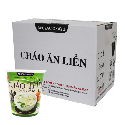 Thùng cháo thịt Asuzac (12 ly x 36g)