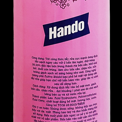 Nước tẩy rửa bồn cầu đậm đặc Hando 960ml 