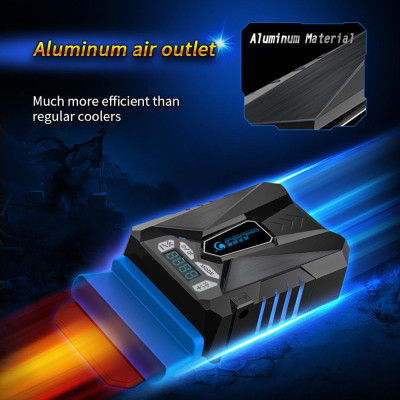 Quạt làm mát máy tính xách tay COOLCOLD K29 điều khiển nhiệt độ thông minh