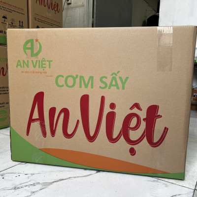 Cơm Cháy Gạo Lứt Chà Bông An Việt 250 gram - Date mới