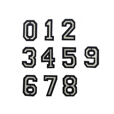 Patch_velcro số 0-9 cắt laser phát sáng gắn ba lô_túi xách