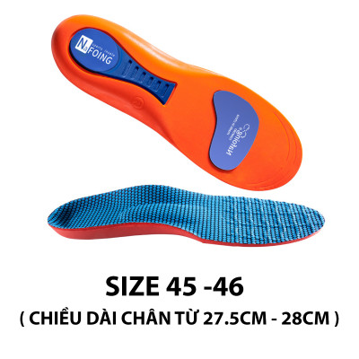 Lót giày nam nữ êm chân chất liệu vải mesh cấu trúc vòm nâng đỡ lòng bàn chân, kết hợp ốpTPU chống thốn và bảo vệ gót chân - buybox - BBPK363