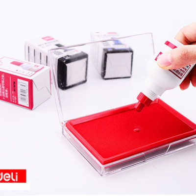  Mực dấu 40ml Deli, Đỏ - E9874
