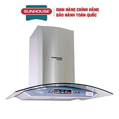 Máy hút mùi kính cong Sunhouse Mama MM6707-70, Công suất hút 1100m3/h, Công suất motor 180W, Hàng chính hãng - Bảo hành 18 tháng tại nhà