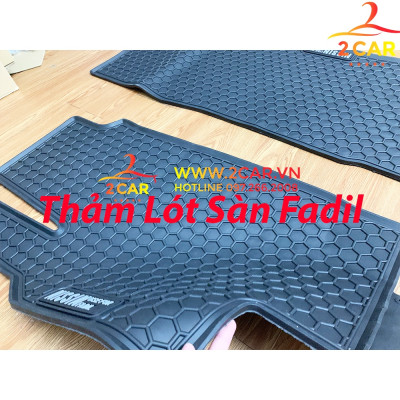 Thảm sàn, Thảm lót sàn xe Vinfast Fadil 2018-2022 cao su đúc, vân tổ ong, không mùi, MẪU NISSIN