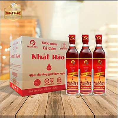 Nước mắm cá cơm Nhất Hảo 30N 520ml - Thùng 12 chai