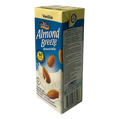 Blue Diamond - Sữa Hạt Hạnh Nhân ALMOND BREEZE vị Vanilla 180ml x 3 Hộp