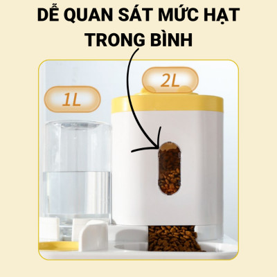 BÌNH ĂN UỐNG TỰ ĐỘNG HÌNH TAI MÈO DÀNH CHO THÚ CƯNG