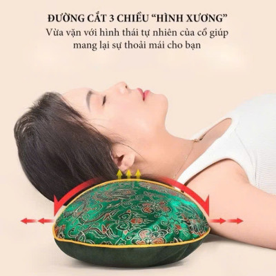 Gối Ngải Cứu Cắm Điện Làm Nóng - Giảm Đau Vai Gáy, Thư Giãn Cổ, Hương Thảo Dược - HÀNG CHÍNH HÃNG MINIIN