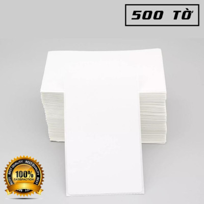 Giấy In Nhiệt, Decal Khổ A6 100x150 mm Tệp 500 tem TỰ DÍNH IN ĐƠN HÀNG TMĐT - 1 tệp  - Hàng chính hãng