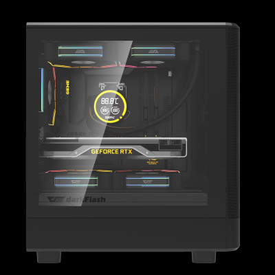 VỎ CASE MÁY TÍNH DARKFLASH DB330M MESH (Full M-ATX) - Hàng chính hãng