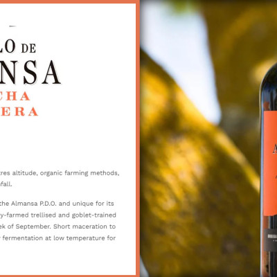 Rượu Vang Organic hữu cơ Castillo de Almansa Coleccion Garnacha Tintorera (Tây Ban Nha) kèm túi giấy,đồ khui