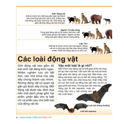 Tri Thức Trong Lòng Bàn Tay - Bách Khoa Thiếu Nhi Động Vật (Sách Bản Quyền)