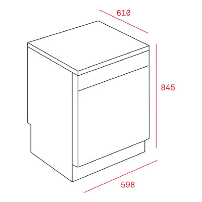 Máy Rửa Chén Teka LP8-820 - Hàng Chính Hãng
